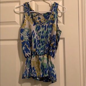 Collective Concepts Silk Peplum tank XS